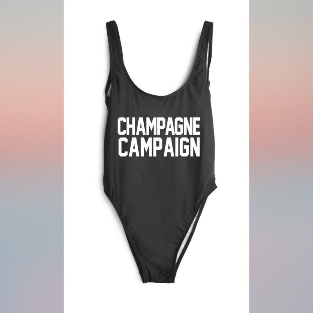 NEW Never Worn CHAMPAGNE CHAMPAIGN 🥂 🍾 Thigh Hugging Suit 🌊 moving sale!!!
